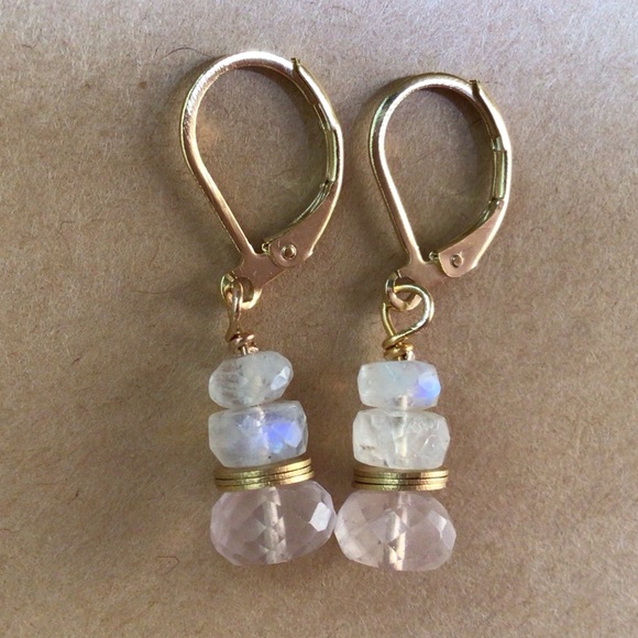 Sundance charm moonstone earrings - Picture 5 of 5